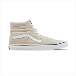 Vans High-Top Sneakers in Tan and White